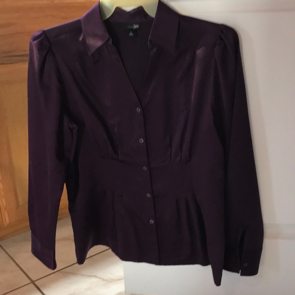 Purple blouse.  East 5th. Size L